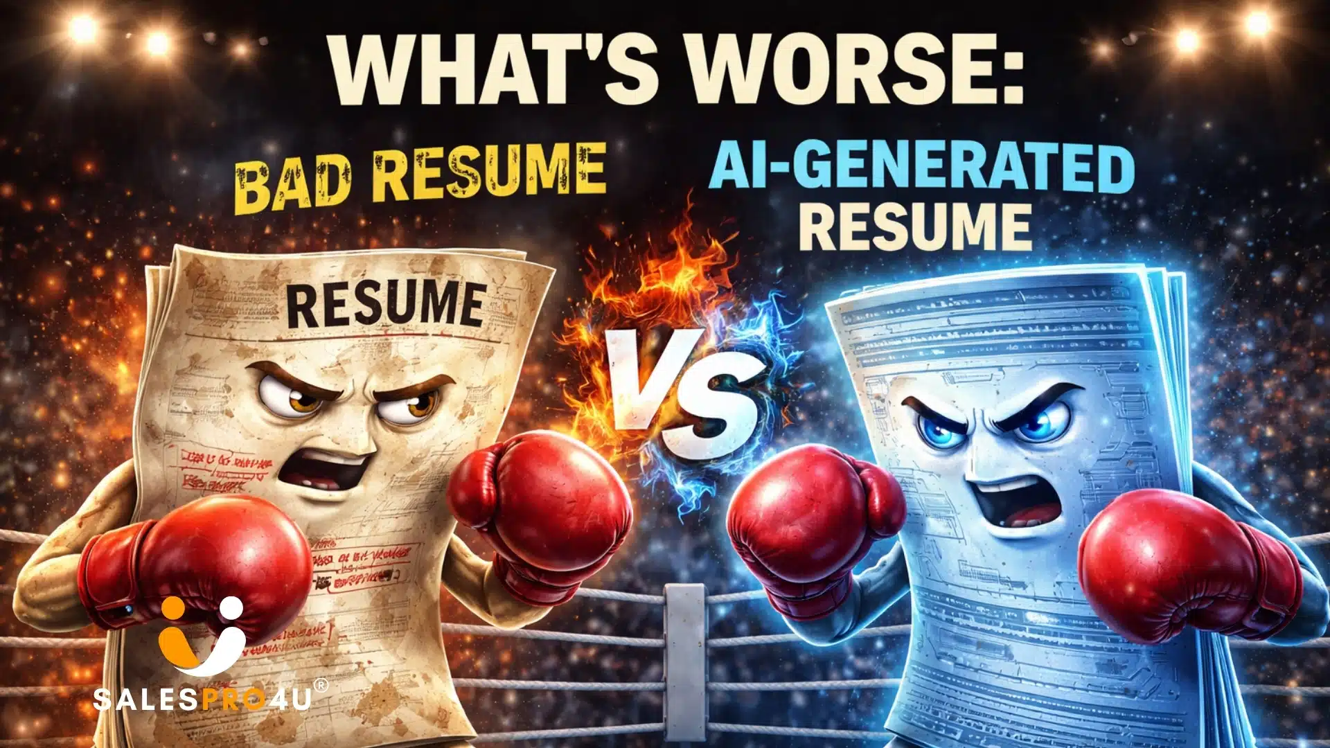 Personalvermittlung und Headhunting - SalesPro4U 7 schlechter lebenslauf vs KI basierter lebenslauf